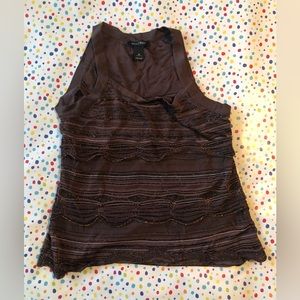 White House Black Market Metallic Tanktop